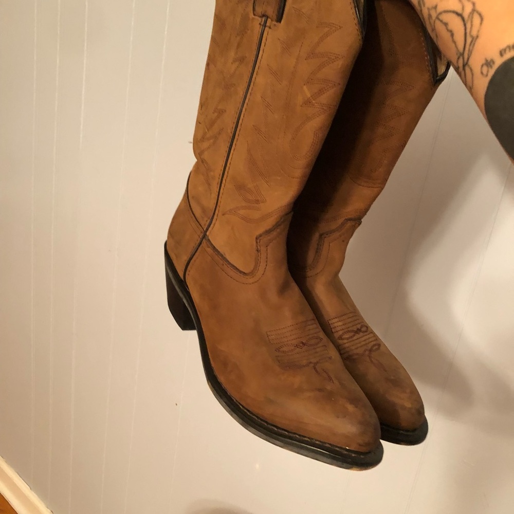 11” Western Tan Durango Cowboy Boots